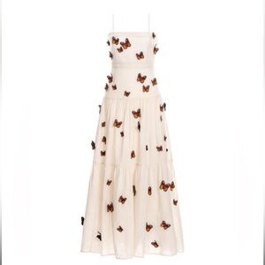 Agua By Agua Bendita Butterfly Embellished Maxi Dress